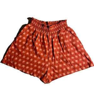 Universal Thread Womens Linen Blend Pull On Stretchy High Waisted Shorts Size S